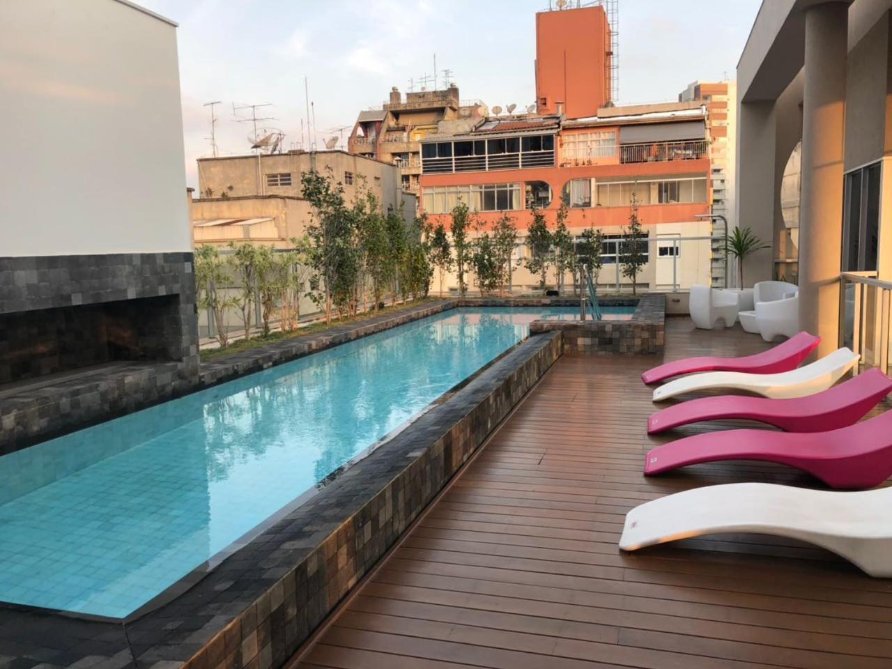 Moderno Apto Com Piscina Rua Augusta E Frei Caneca 상파울루 외부 사진